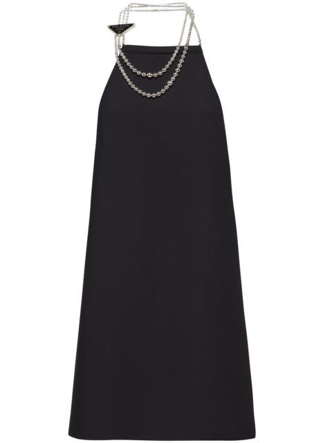 Prada beaded halterneck minidress