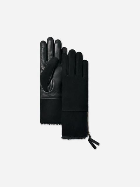 UGG ® Women's Suede Foldover Glove in Black