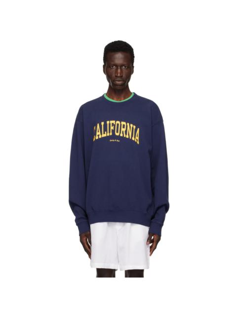 Sporty & Rich Navy 'California' Sweatshirt