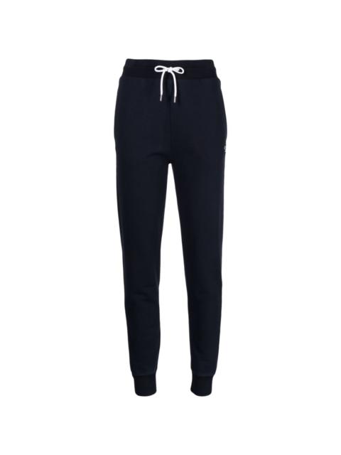 drawstring-fastening cotton track pants