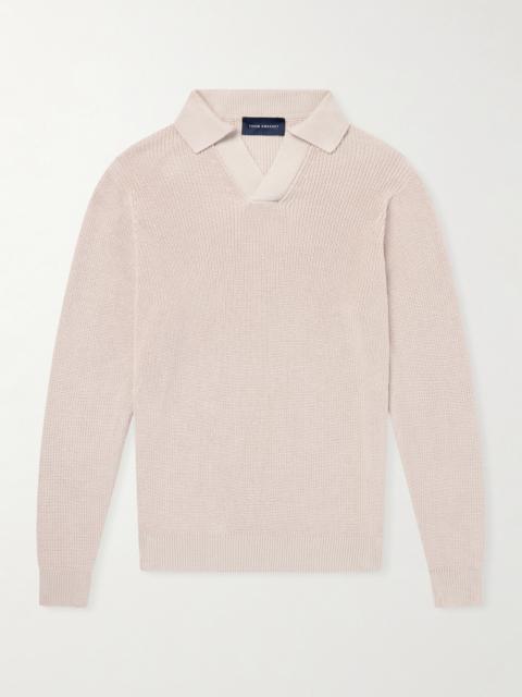 THOM SWEENEY Cotton Long Sleeve Polo