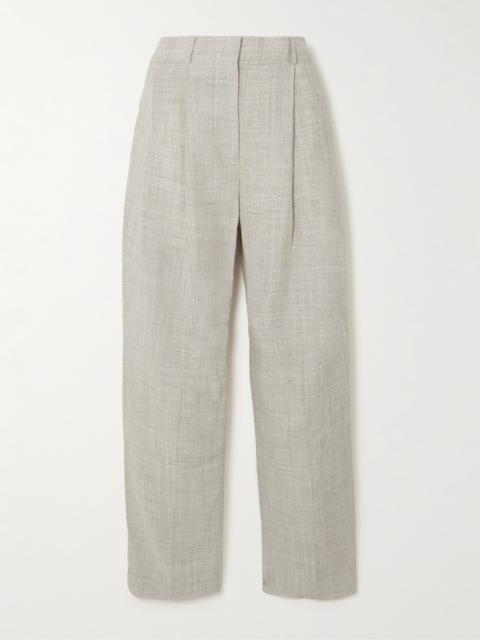 TOTEME Pleated Woven Straight-leg Pants