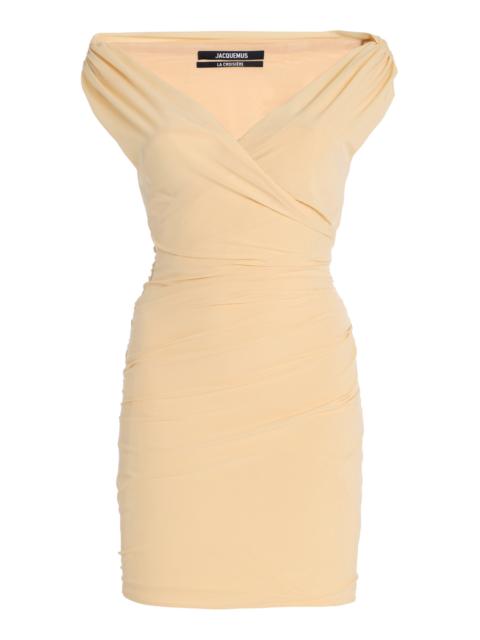 JACQUEMUS Rita Cotton Mini Dress neutral
