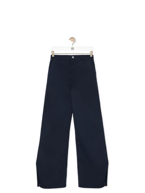 Loewe Adjusted fit balloon trousers in cotton and silk