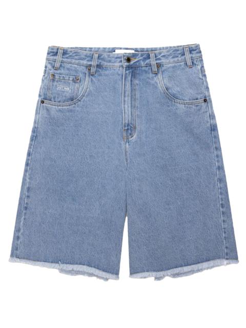 HONOR THE GIFT Frayed Edge Bermuda Denim Shorts "Indigo" HTG260261009 IND