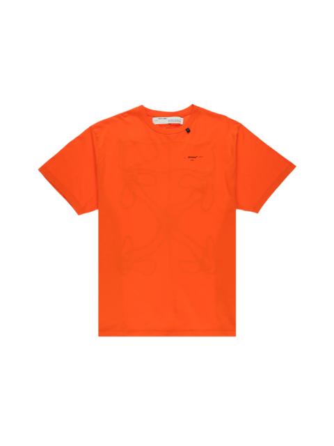 Off-White OFF-WHITE Oversized Abstract Arrows Embroidered T-Shirt Orange/Black