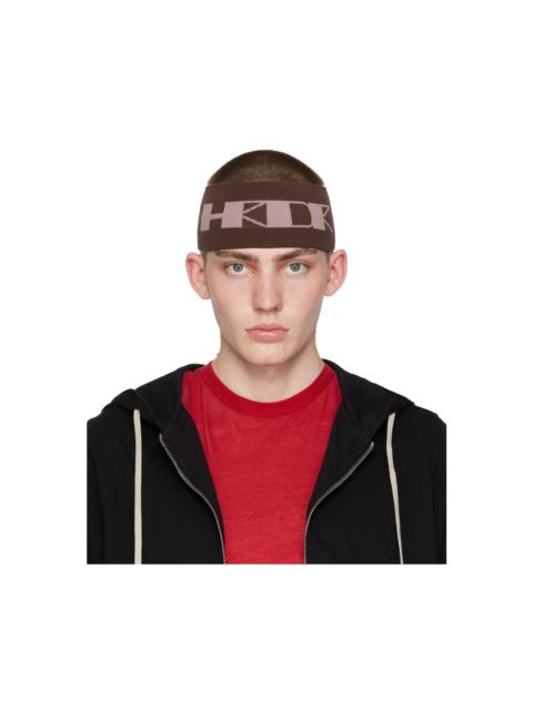 Brown 'HRDR' Headband