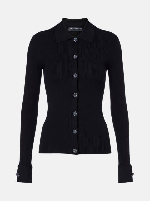 Dolce & Gabbana Ribbed-knit cardigan