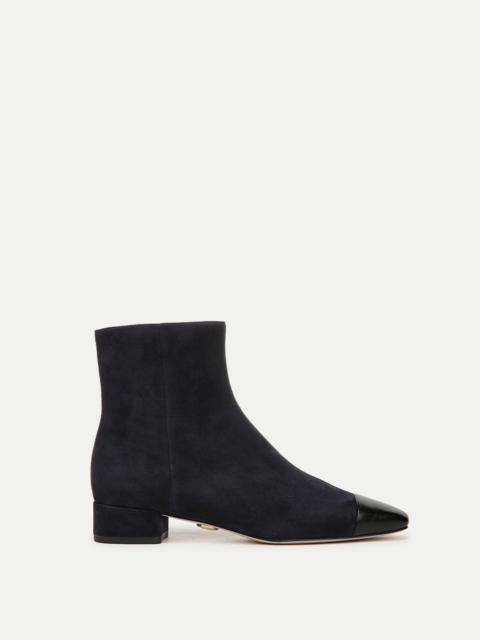 VERONICA BEARD CECILE SUEDE CAP-TOE BOOTIE