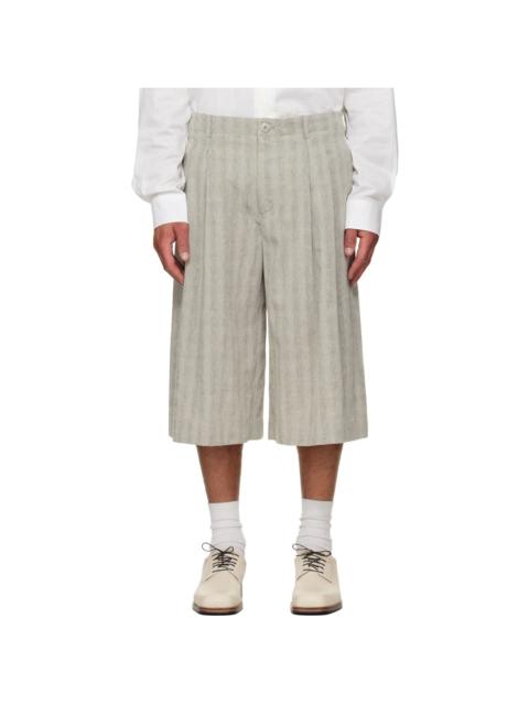 Our Legacy Gray Split Shorts