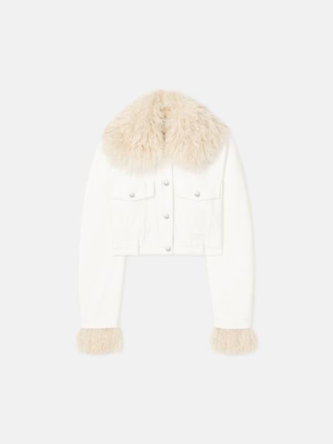 Nanushka Cropped Denim Jacket