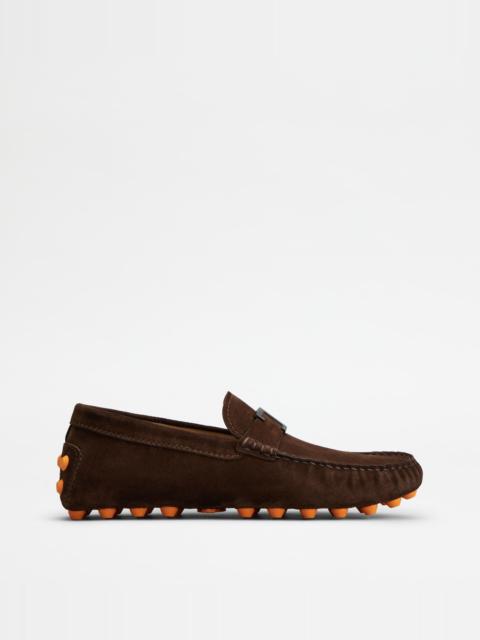 T TIMELESS GOMMINO BUBBLE IN SUEDE - BROWN