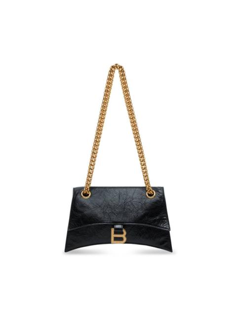BALENCIAGA Women's Crush Small Chain Bag  in Black