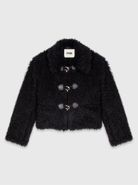 maje Curly faux fur jacket