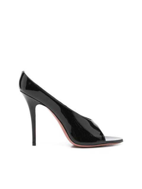110mm leather heeled mules