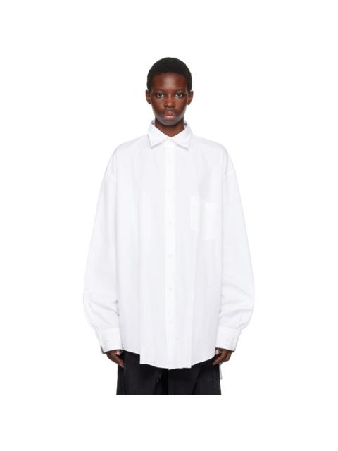 VETEMENTS White Front-Back Classic Shirt