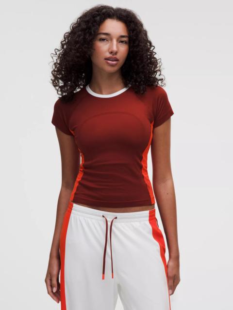 lululemon Swiftly Tech Short-Sleeve Shirt 2.0 Waist Length *Colourblock