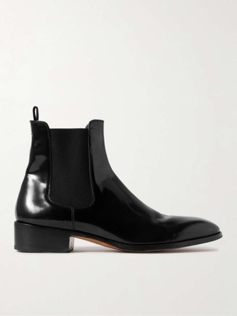 Alec Patent-Leather Chelsea Boots