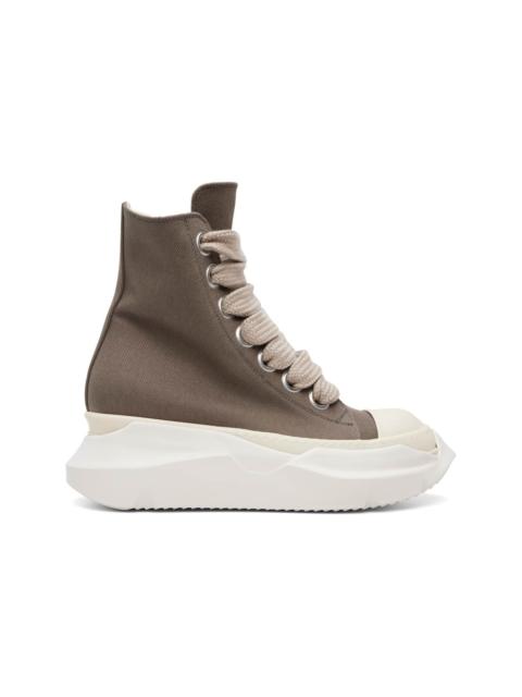 Rick Owens DRKSHDW Gray Tower Jumbolace Abstract Sneakers