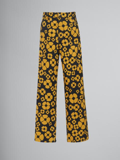 Marni MARNI X CARHARTT WIP - YELLOW FLORAL TROUSERS