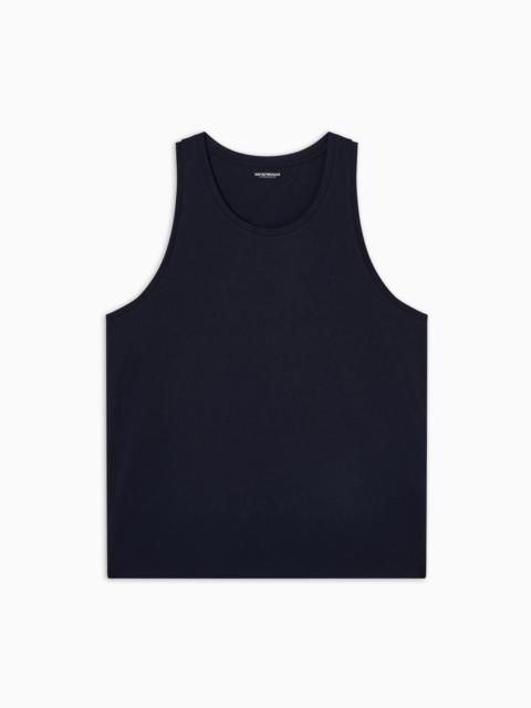 EMPORIO ARMANI PIMA JERSEY LOUNGEWEAR TANK TOP