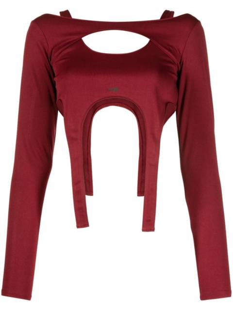 HELIOT EMIL™ layered long-sleeved crop top