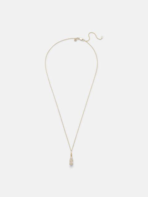 SYDNEY EVAN Champagne Bottle 14kt gold pendant necklace with diamonds