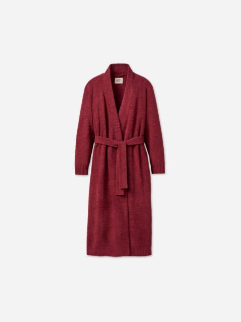 UGG ® Women's Lenny Robe II Cozy Knit Tops in Coffee Berry