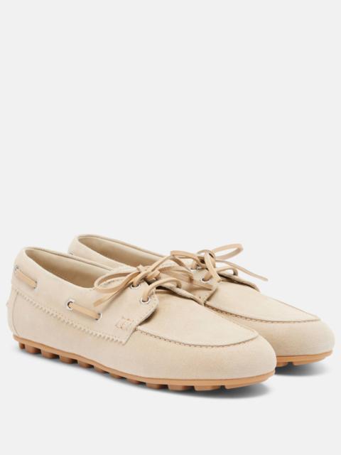HOGAN H693 suede boat shoes