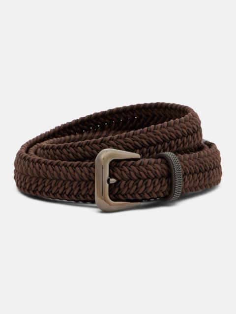Brunello Cucinelli Monili braided leather belt