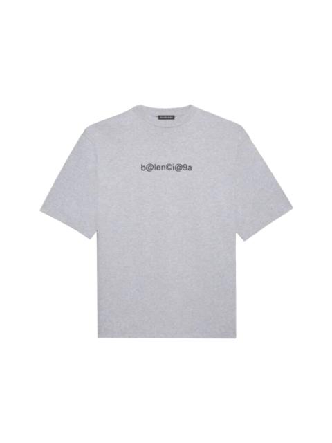 BALENCIAGA Balenciaga Large Fit Symbols T-Shirt Heather Grey/Black