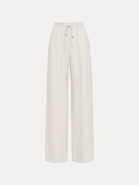 Oscar de la Renta SILK GEORGETTE DRAWSTRING PANT