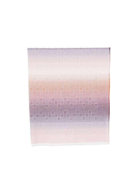 Missoni zigzag-knit fringed scarf