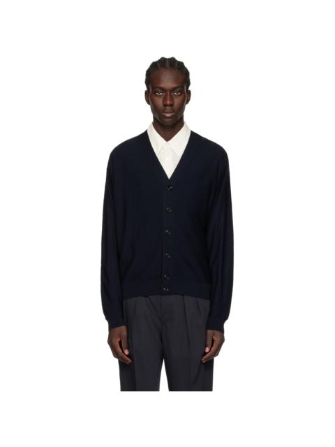 Lemaire Navy Twisted Cardigan