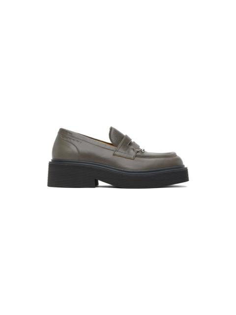 Marni Gray Piercing Loafers