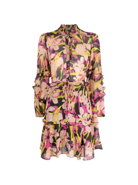 Piccadilly floral-print ruffled minidress