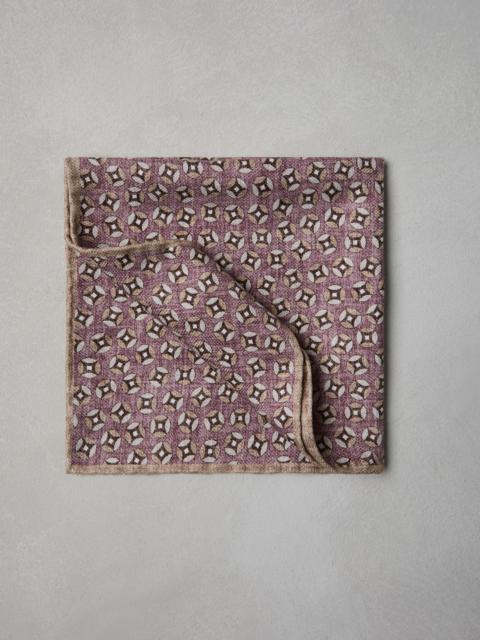 Brunello Cucinelli Silk pocket square with pattern