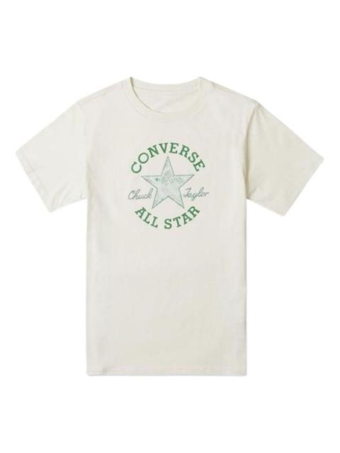 Converse (WMNS) Converse Chuck Patch Infill T-Shirt 'White Green' 10026362-A04
