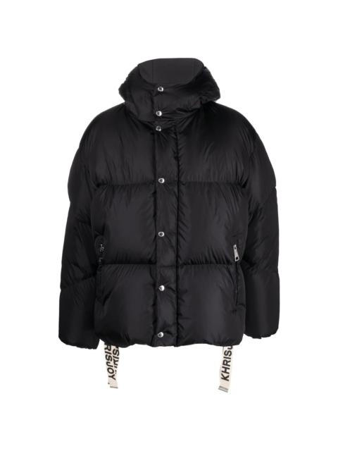Khrisjoy padded-design hooded jacket