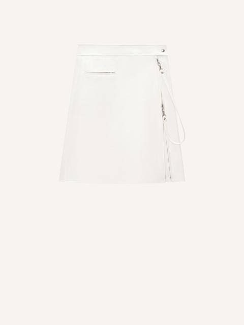 courrèges ZIPPED VINYL SKIRT