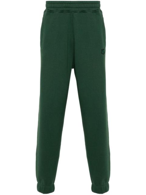 Maison Kitsuné Fox-appliqué cotton track trousers