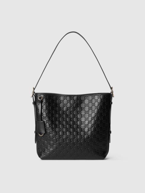 GUCCI GG Emblem medium shoulder bag