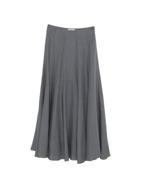 PESERICO zip-fastening A-line maxi skirt