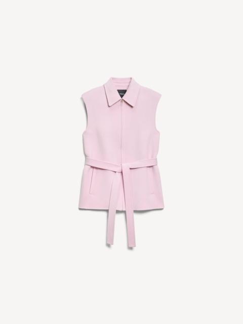 Theory Belted Vest in Double-Face Wool-Cashmere