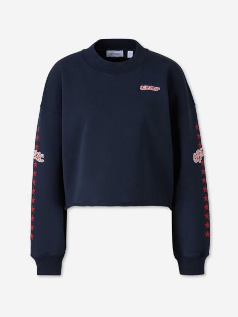 Off-White STAR CROPPED SWEATSHIRT