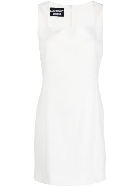 Moschino square-neck sleeveless minidress