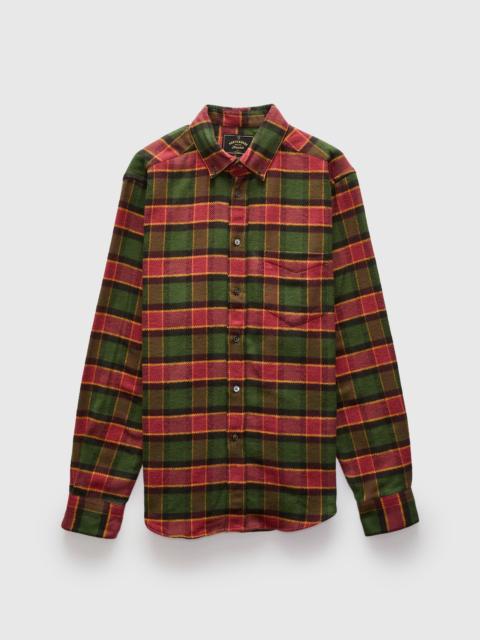 Portuguese Flannel Argila Button-Up Shirt in Red Pine