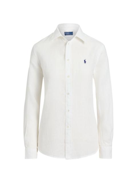 Polo Ralph Lauren logo-embroidered linen shirt