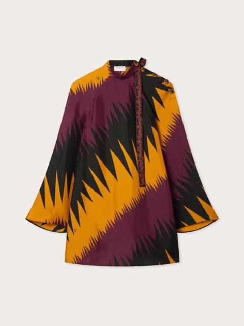 PUCCI DRAGO PRINT SILK DRESS