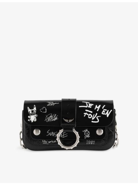 Zadig & Voltaire Kate Arty Tag Leather Wallet Bag